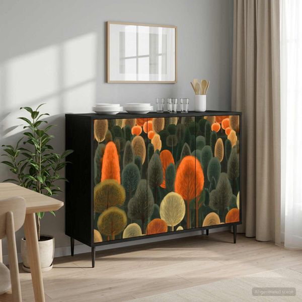 vidaXL Servírovacia skriňa ZAANDAM Čierny dub 102 x 33 x 76 cm