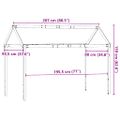 vidaXL Strecha na detskú posteľ voskovohnedá 207x95,5x159 cm borovica