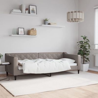 vidaXL Posteľný rám sivohnedý 80x200 cm látka