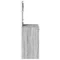 vidaXL Toaletný stolík Sivý Sonoma 78,5 x 41 x 135 cm Kompozitné drevo