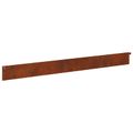 vidaXL Obrubník trávnika 30 ks 102 x 10 x 4 cm Oceľ Hrdzavý
