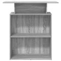 vidaXL Recepčný stôl sivý dub sonoma 100x40x104 cm kompozitné drevo