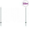 vidaXL Zvarené pletivo s podperami 50 x 1,4 m PVC potiahnutá oceľ
