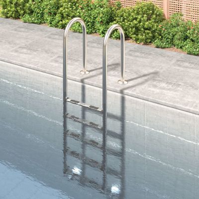 vidaXL Bazénový rebrík 54x38x211 cm 304 nehrdzavejúca oceľ