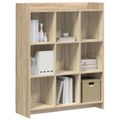vidaXL Knižnica Dub sonoma 87,5 x 30 x 111 cm Kompozitné drevo