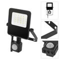 LED reflektor VISIO s pohybovým čidlom, 10W, neutrálna biela, čierný