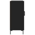 vidaXL Komoda čierna 90x34x80 cm kompozitné drevo