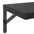 vidaXL Nástenné police 2 ks 50x30 cm, čierne, nehrdzavejúca oceľ