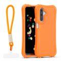 Puzdro Safepop s pásikom pre A17 4G / A17 5G / A26 5G / A18 5G oranžová