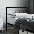 vidaXL Kovové náhradné čelo postele čierne 75 cm