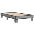 vidaXL Posteľný rám sivý sonoma 90x200 cm kompozitné drevo a kov