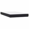 vidaXL Posteľný rám boxspring s matracom a LED čierny 120x210 cm zamat