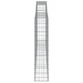 vidaXL Oblúkové gabionové koše 2 ks 400x30x140/160 cm pozink. železo