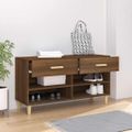 vidaXL Botník hnedý dub 102x35x55 cm spracované drevo