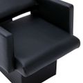 vidaXL Kadernícke kreslo s umývadlom čierno biele 129x59x82 cm umelá koža