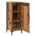 vidaXL Servírovacia skriňa Olden Staré drevo 34,5 x 34 x 90 cm