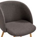 vidaXL 7-dielna jedálenská súprava, látka, sivohnedá