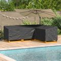 vidaXL Obal na nábytok 250 x 180 x 80 cm 210D Oxford tkanina Tvar L
