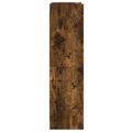 vidaXL Knižnica Dymový dub 87,5 x 30 x 111 cm Kompozitné drevo