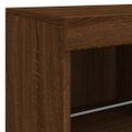 vidaXL Komoda s LED svetlami hnedý dub 81x37x67 cm