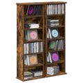vidaXL CD Skrinka 2 ks Dymový dub 60 x 17 x 92 cm Kompozitné drevo