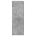 vidaXL Botník betónovo sivý 80x34x96,5 cm spracované drevo