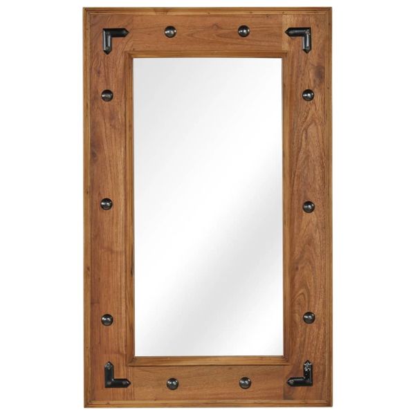 vidaXL Zrkadlo z masívneho akáciového dreva 50x80 cm