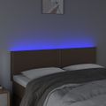 VidaXL Čelo postele hnedé 144x5x78/88 cm umelá koža