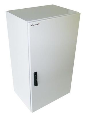 XtendLan Venkovní rozvaděč pro 19", 20U, hloubka 600mm, IP55, 3-bodový zámek, šedý Rozvadec, 19", na stenu, venkovní, výška 20U, 600x600, IP55, plné dvere, 3bodový zámek, šedý