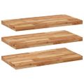 vidaXL Plávajúce police 3 ks 60x40x4 cm olejom sfarbené masívne drevo akácia