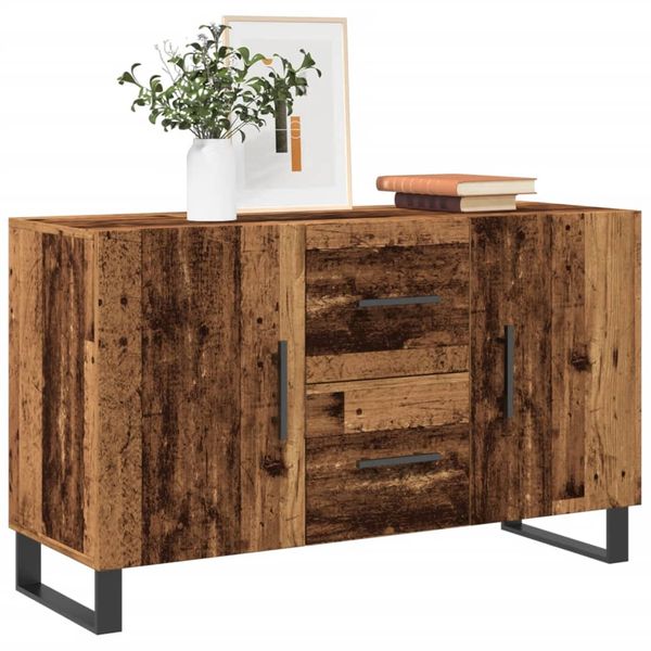 vidaXL Komoda čierna 100x36x60 cm kompozitné drevo