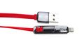 Remax King-Kong micro-USB prepojovací kábel 2v1 1m červený AA-1088