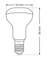 LED žiarovka Qtec 7W R50 E14 4200K