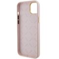 Puzdro Guess pre iPhone 15 6,1" GUHCP15SM4DGPP ružové HC SILIKÓN LOGO STRASS 4G