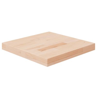 vidaXL Štvorcová stolová doska 40x40x4 cm neošetrený dubový masív