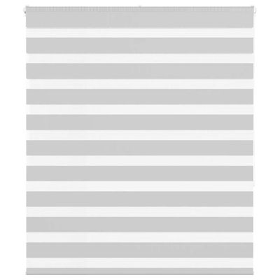 vidaXL Zebra roleta svetlosivá 130x150cm šírka látky 125,9cm polyester