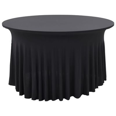 vidaXL Naťahovacie obrusy na stôl so závesom 2 ks antracitové 180x74 cm