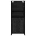 vidaXL Highboard Čierny dub 69,5 x 34 x 180 cm Kompozitné drevo