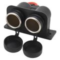 Autozásuvka Compass 07394 12/24V s krytom dvojitá