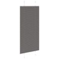 vidaXL plisovaná roleta čierna 55x150 cm Šírka látky 54,4 cm