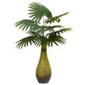 vidaXL Umelý palmový 9 listov 65 cm zelený