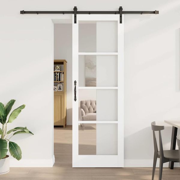 vidaXL Posuvné dvere ORKDAL Biela 78 x 232 cm