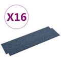 vidaXL Kobercové podlahové dlaždice 16 ks 5 m² 25x100 cm modré