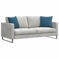 vidaXL Vankúše na pohovku 2 pcs Modrá 45 x 45 cm Kordúrová tkanina