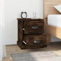 vidaXL Nočné stolíky 2 ks dymový dub 39x39x47,5 cm spracované drevo