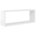 vidaXL Nástenné police 6 ks, lesklé biele 60x15x23cm, kompozitné drevo