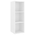 vidaXL 3-dielna súprava TV skriniek biela drevotrieska