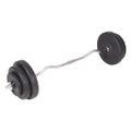 vidaXL Súprava závaží a tyčí barbell a dumbbell, 120 kg
