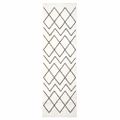 vidaXL Kuchynský koberec Biela 150 x 45 cm Zamat