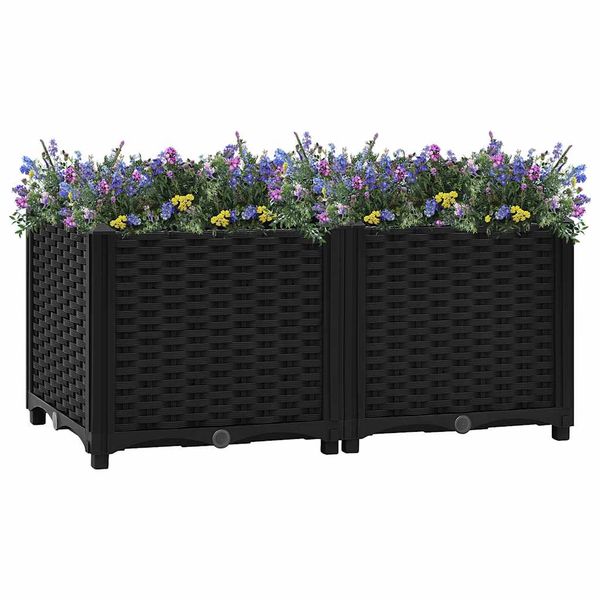 vidaXL Vyvýšený záhon 80x40x38 cm polypropylén